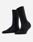 Falke Sensitive London Women's Socks Color: Black, White, Sand Mel., Anthra. Mel., Grey Mix, Dark Brown Size: 35-38, 39-42 at Petticoat Lane Greenwich, CT