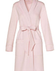 Marelle Grace Long Sleeve Short Robe Color: Pink Size: Medium at Petticoat Lane Greenwich, CT