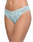 Hanky Panky "I Do" Original Rise Thong Color: Celeste Blue at Petticoat Lane Greenwich, CT