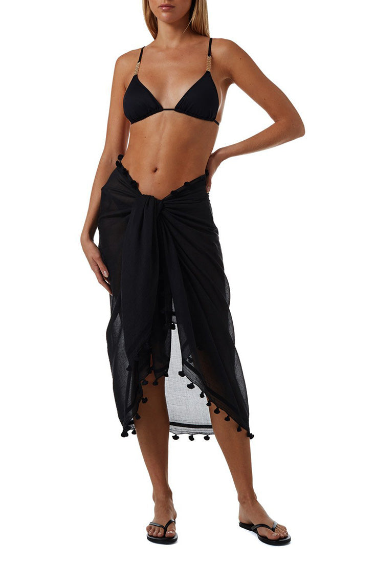Melissa Odabash Pareo Color: Black at Petticoat Lane Greenwich, CT
