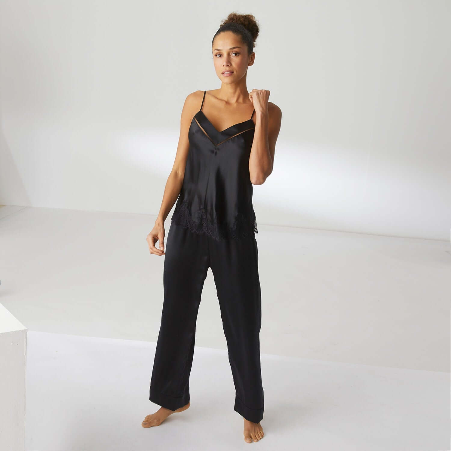 Simone Perele Dream Silk Pant Color: Black Size: XS at Petticoat Lane Greenwich, CT