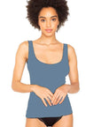 Only Hearts Low Back Tank Color: Petrol Size: L at Petticoat Lane Greenwich, CT