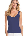 Only Hearts Low Back Tank Color: Denim Size: M at Petticoat Lane Greenwich, CT
