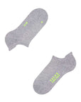 Falke Cool Kick Sneaker Socks Color: Light Gray, Black, White Size: 37-38, 39-41, 42-43 at Petticoat Lane Greenwich, CT