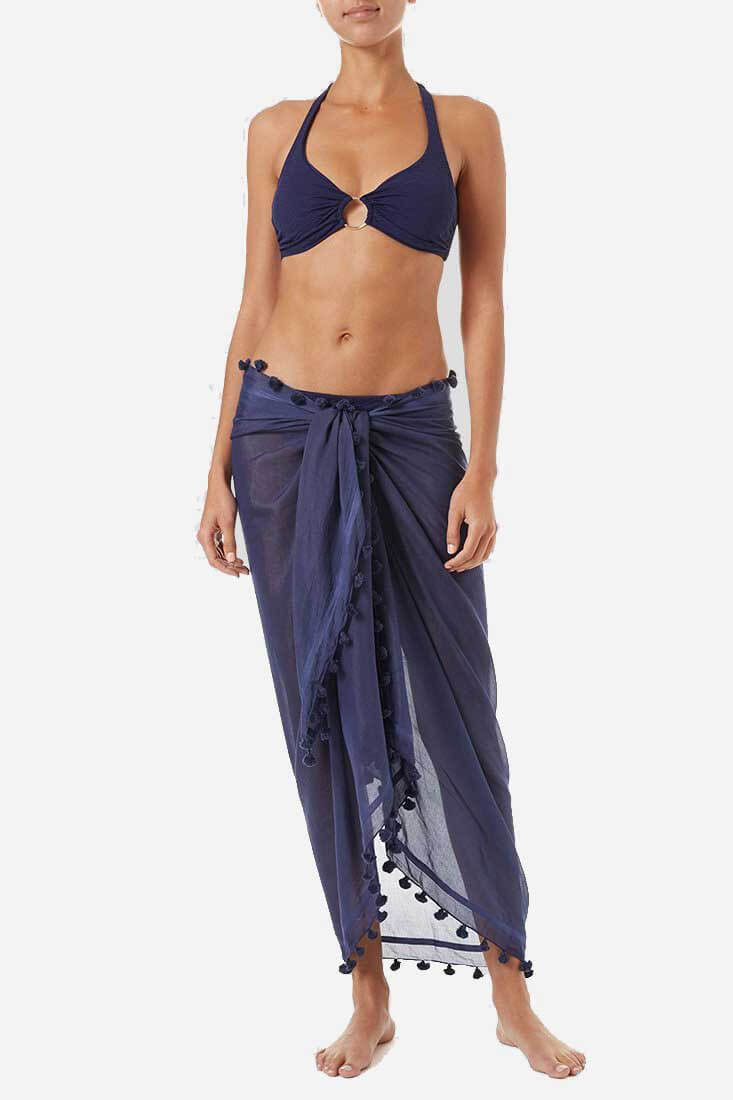 Melissa Odabash Pareo Color: White, Black, Navy, Celeste, Hot Pink, Tropical Blue at Petticoat Lane Greenwich, CT