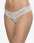 Hanky Panky "I Do" Low Rise Thong Color: Powder Blue, White at Petticoat Lane Greenwich, CT