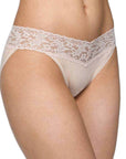 Hanky Panky Organic Cotton V-Kini Color: Chai Size: S at Petticoat Lane Greenwich, CT