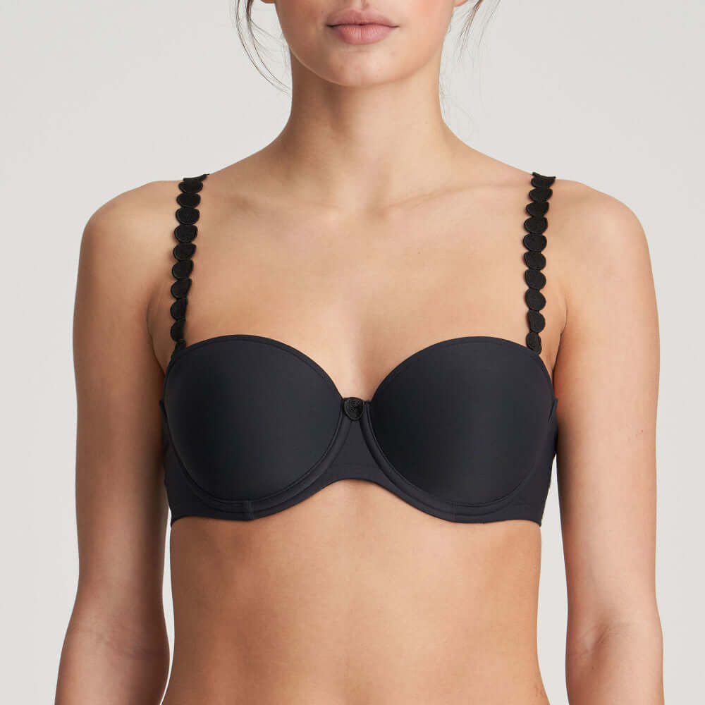 Marie Jo Tom Strapless Color: Charcoal Size: 32A at Petticoat Lane Greenwich, CT