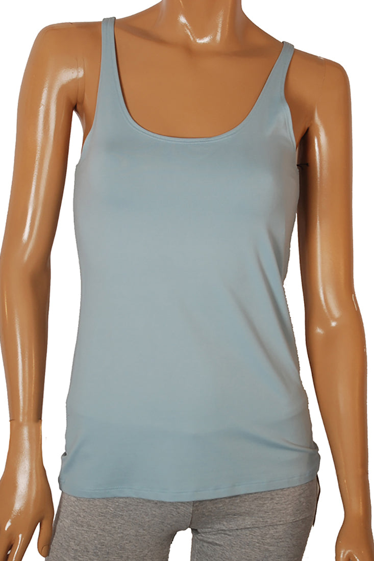 Only Hearts Skinny Neck Tank Color: Mint Green Size: M at Petticoat Lane Greenwich, CT