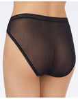 On Gossamer Mesh Hi-Cut Brief Color: Champagne, Black Size: S, M, L, XL at Petticoat Lane Greenwich, CT