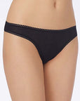 On Gossamer Mesh Hip-G Thong in Black