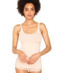 Only Hearts Skinny Neck Tank Color: Creme Size: S at Petticoat Lane Greenwich, CT