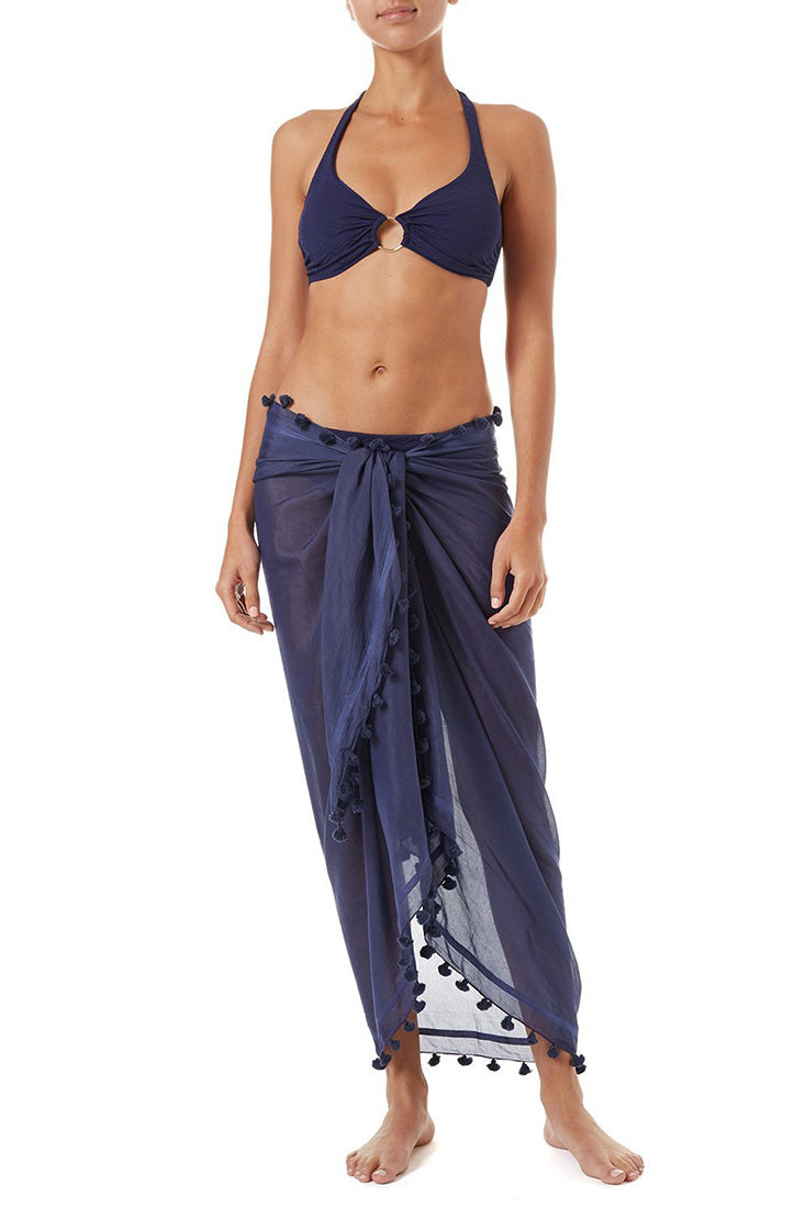 Melissa Odabash Pareo Color: Navy at Petticoat Lane Greenwich, CT
