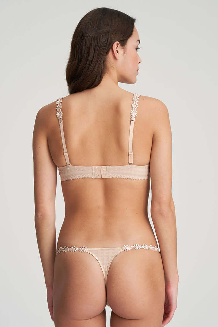Marie Jo Avero Balcony Bra Color: Caffe Latte, Black, White Size: 30D, 30DD/E, 32B, 32C, 32D, 32DD/E, 32DDD/F, 34A, 34B, 34C, 34D, 34DD/E, 34DDD/F, 36A, 36B, 36C, 36D, 36DD/E, 36DDD/F, 38A, 38B, 38C, 38D, 38F, 30E at Petticoat Lane Greenwich, CT