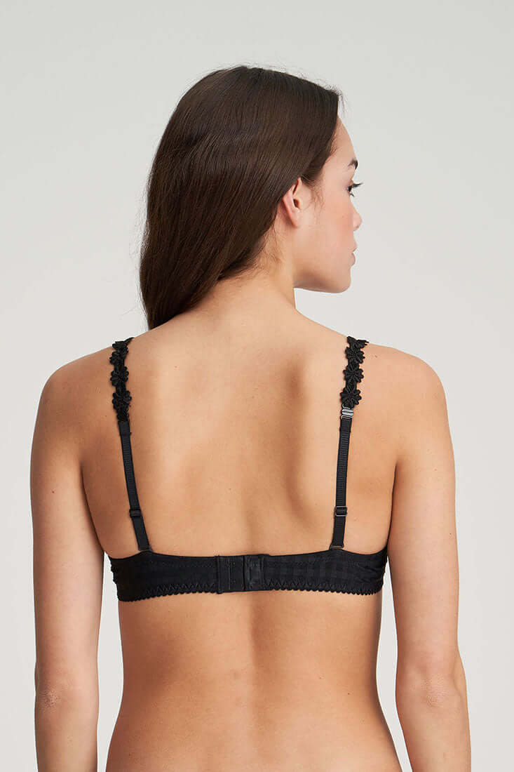 Marie Jo Avero Balcony Bra Color: Caffe Latte, Black, White Size: 30D, 30DD/E, 32B, 32C, 32D, 32DD/E, 32DDD/F, 34A, 34B, 34C, 34D, 34DD/E, 34DDD/F, 36A, 36B, 36C, 36D, 36DD/E, 36DDD/F, 38A, 38B, 38C, 38D, 38F, 30E at Petticoat Lane Greenwich, CT