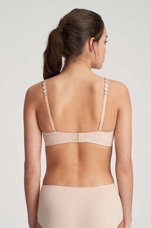 Marie Jo Tom Heart Shaped Bra Color: Caffe Latte, Charcoal, Scarlet, White Size: 30B, 30C, 30D, 30DD/E, 30F, 32A, 32B, 32C, 32D, 32DD/E, 32F, 34A, 34B, 34C, 34D, 34DD/E, 34F, 36A, 36B, 36C, 36D, 36DD/E, 38A, 36F, 38B, 38C, 38D, 38DD/E, 40D at Petticoat Lane Greenwich, CT