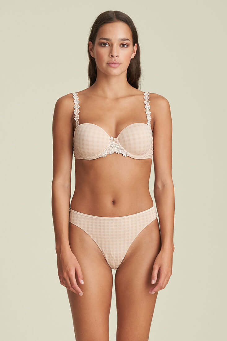 Marie Jo Avero Thong Color: Caffe Latte Size: XS at Petticoat Lane Greenwich, CT