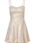 Twiggy Linen Dress in Gold