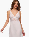 Caremla Plunge Chemise in White