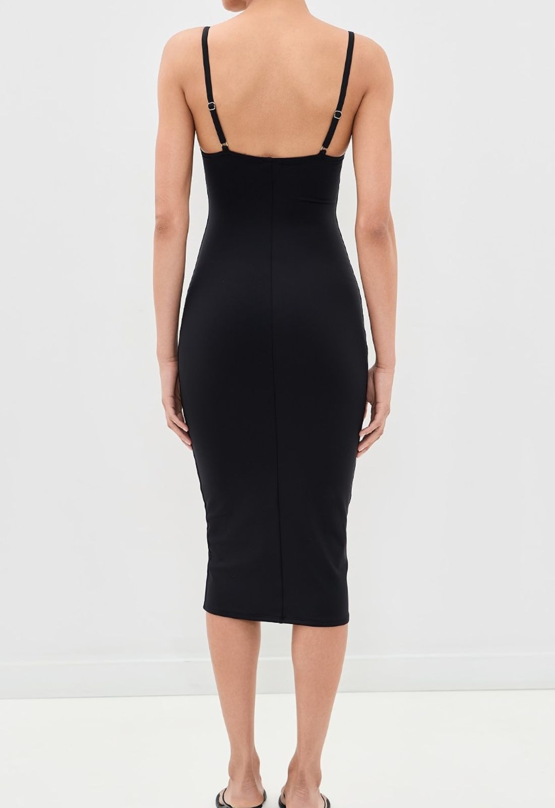 Le Stretch U-Plunge Midi Dress