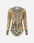 Long Sleeve Paddle Suit in Leotigra