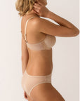 Melody Invisible Cup Bra in Caramel