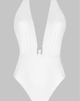 Classe Nautique Non Wire Seduction Halter Swimsuit in Blanc Classe