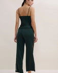 Midnight Whisper Cami and Pants Set in Mysterious Green