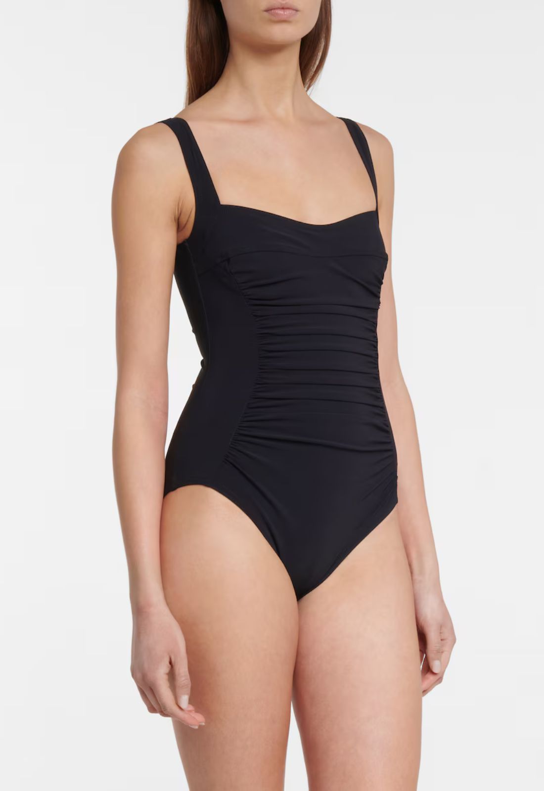 Basics Square Neck One-Piece in Black