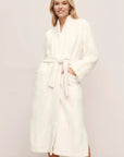 Renew Plush Long Robe in Ivory