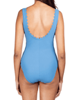 Ines V-Neck One-Piece in Mystic