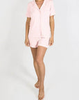 Jolene Short PJ Set in Tickled Pink