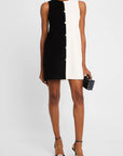 Sans Faff Monochrome Muse Mini Dress in Black