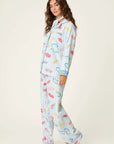 Sleep Mask Flannel Long PJ Set