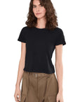 Louisa Short Sleeve Tee in Black