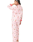 Holiday Cocktails Flannel Long PJ Set