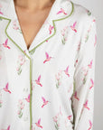 Jolene Hummingbirds Print Long PJ Set