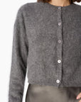 Benning Cashmere Cardigan in Coal