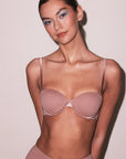 Le Stretch Micro Multi Way Bra in Tan