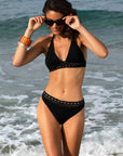 Ajourage Couture Triangle Bikini Top Soft Foam with Ties