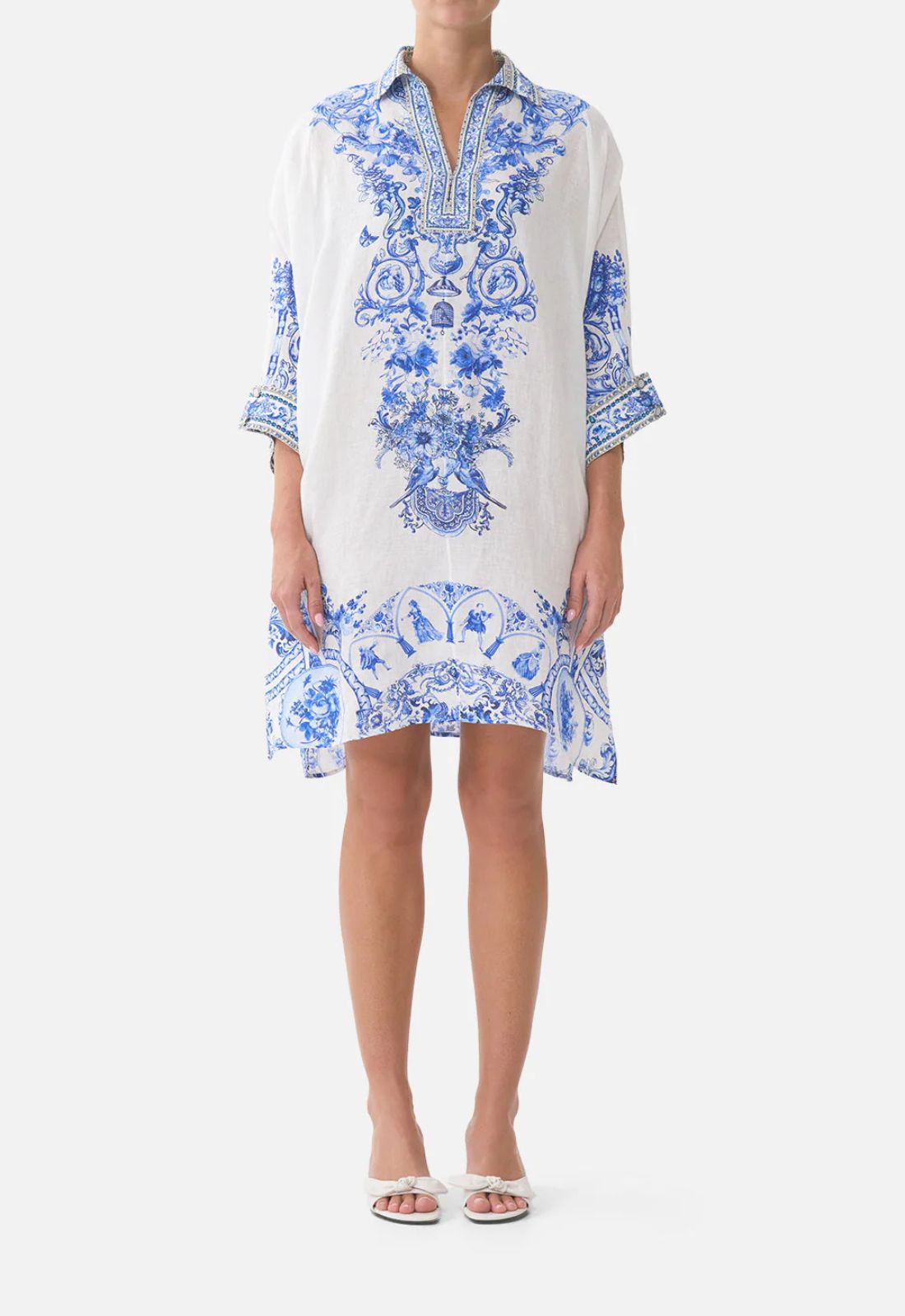 Wide Body Kaftan in Ceramic Panoramic