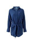 Sara Short Shirt Dress in Marine