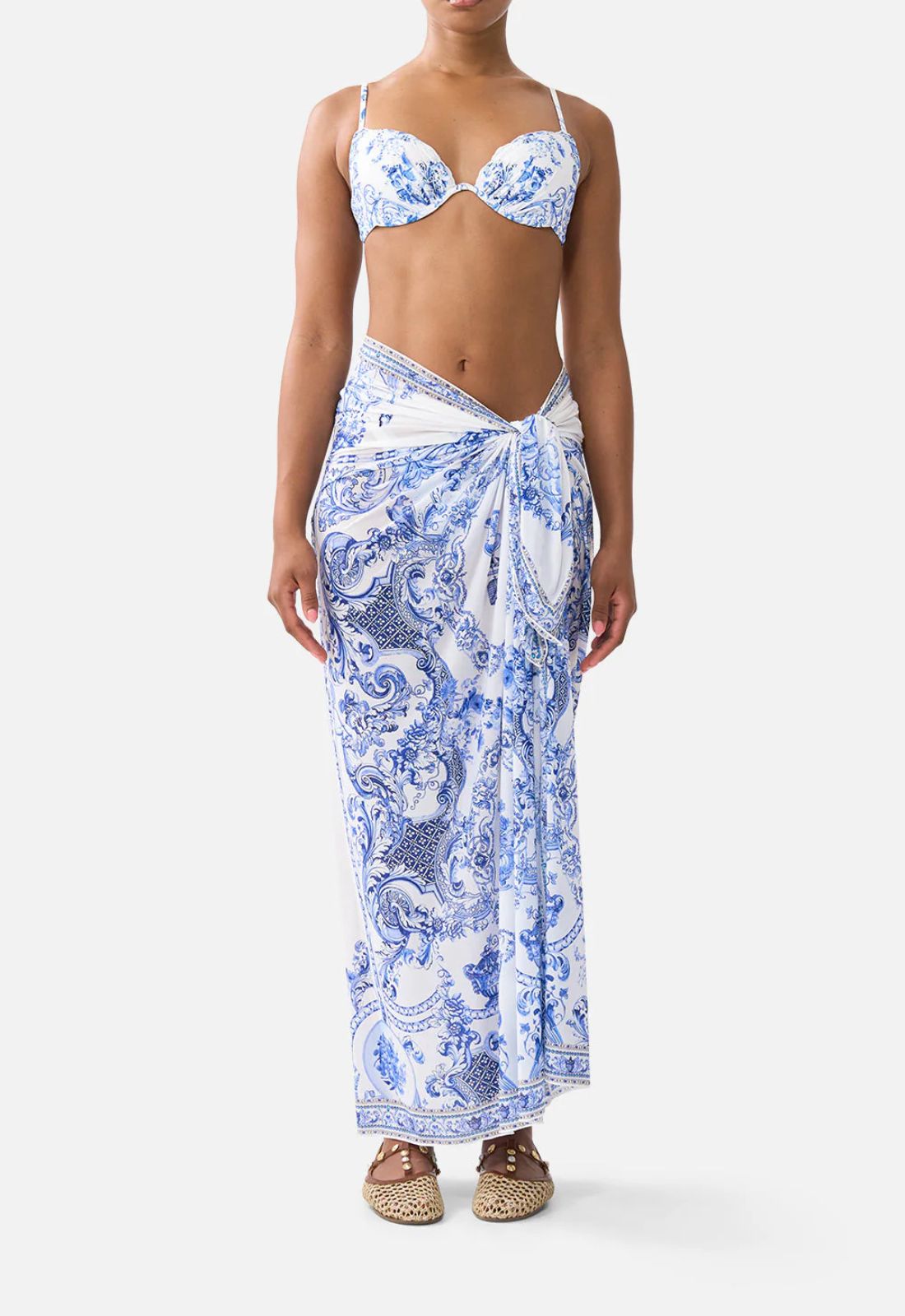 Multi Wear Long Sarong in Ceramic Panoramic