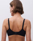 Lace Unlined Plunge Bra in Black