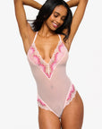 Amalia Bodysuit in Pink Lilly