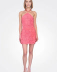 Dory Short Dress in Coral