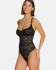 Never Say Never Balconette Bodysuit in Black