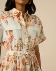 Ezra Short Sleeve Dress in Blue