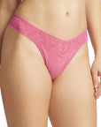 Supima Cotton Original Rise Thong in Chateau Rose Pink