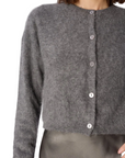 Benning Cashmere Cardigan in Coal
